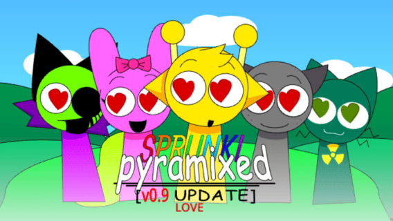 Sprunki Pyramix 0.9 Love Edition